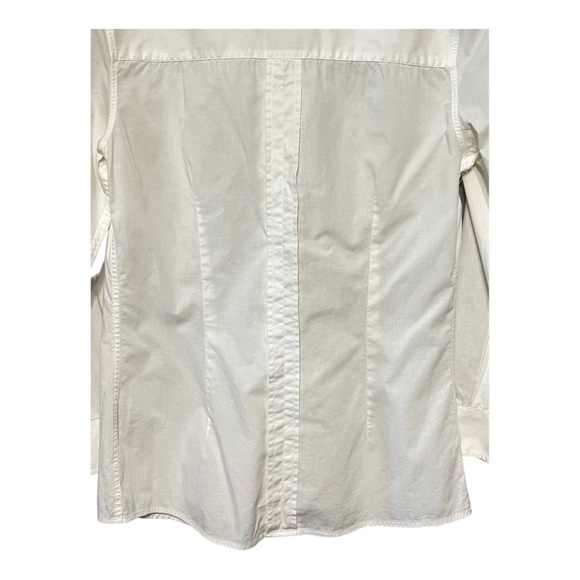 Dolce & Gabbana Slim Fit Button Front Dress Shirt White Long Sleeve Preppy White - Picture 3 of 7
